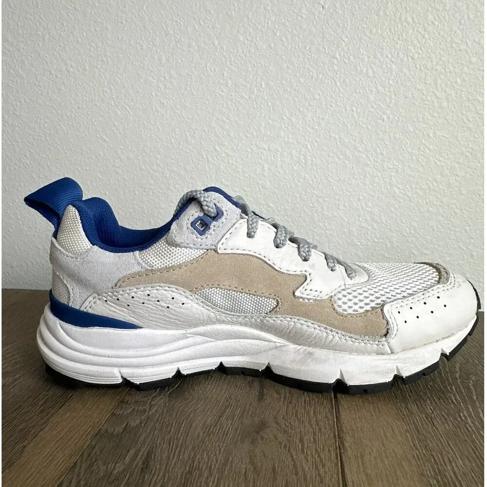 Brandblack Los Angeles Nomo Sneakers Womens Size 7 White Blue Vibram Trail Mesh